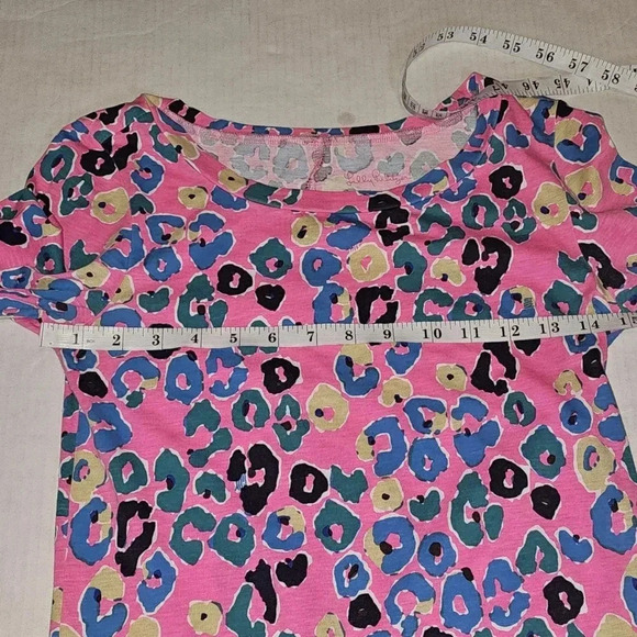 Lilly Pulitzer Corine Paws Off Leopard Pink Multi 3/4 Sleeve‎ Mini Dress XXS - Picture 9 of 12